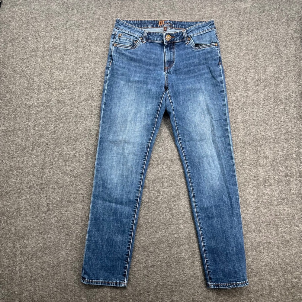 Kut from the Kloth Diana Skinny Jeans Womens 6‎ Medium Wash Blue Mid Rise Denim